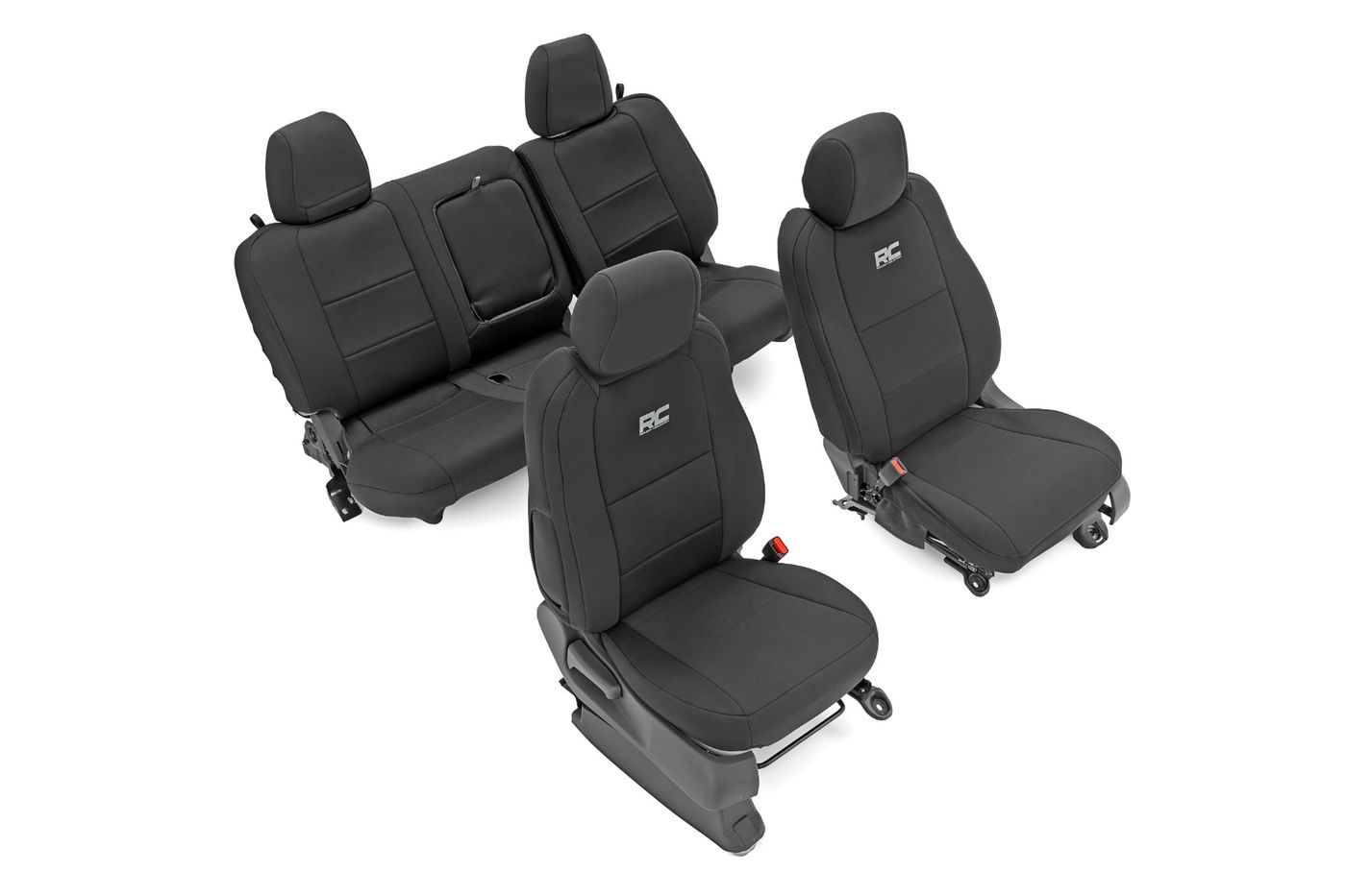 Rough Country Seat Covers | FR & RR | Crew Cab | Nissan Frontier 2WD/4WD (2022-2026)