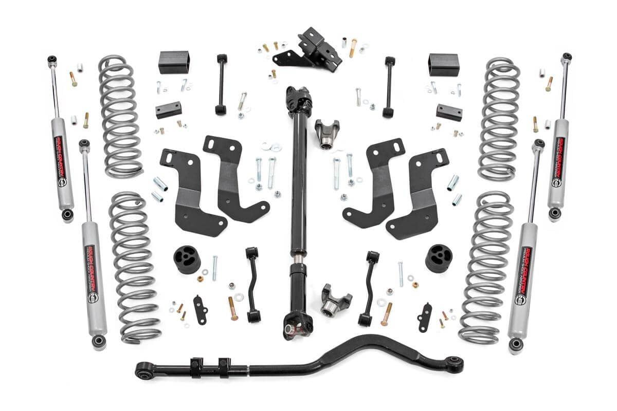 Rough Country 3.5 Inch Lift Kit | C/A Drop | FR D/S | Jeep Wrangler JL 4WD (2024-2026)