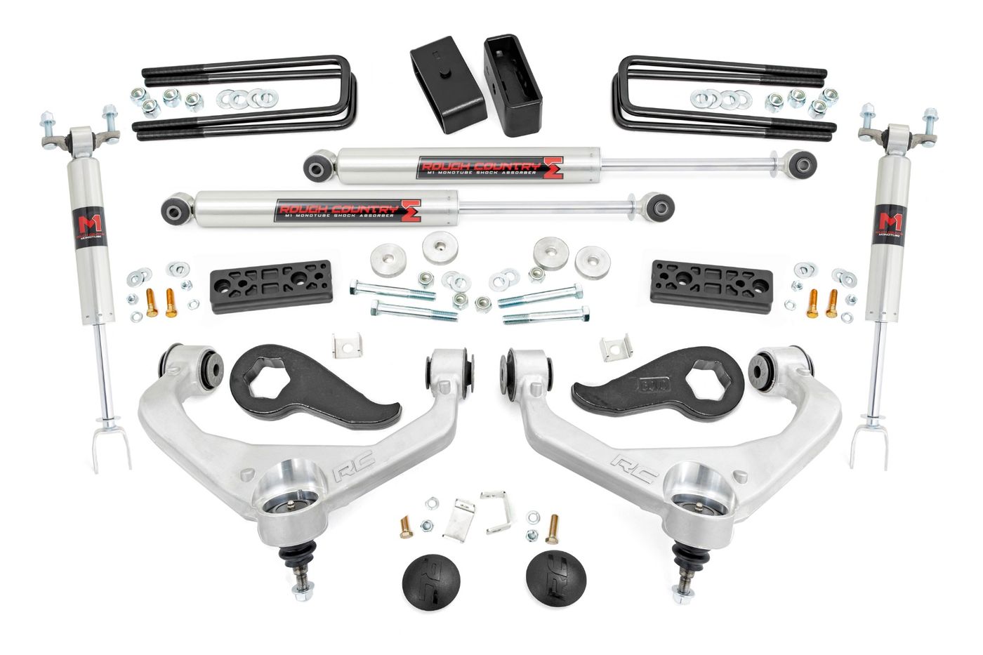 Rough Country 3 Inch Lift Kit | UCAs | M1 | Chevy/GMC Sierra 3500 HD/Silverado 3500 HD (20-26)