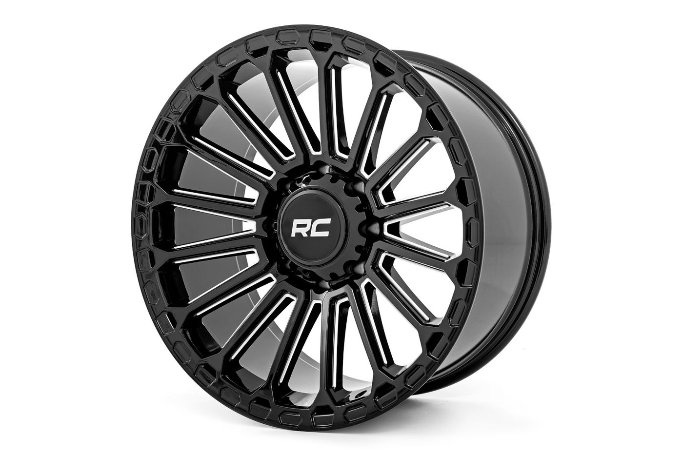 Rough Country Rough Country 97 Series Wheel | One-Piece | Gloss Black | 17x9 | 5x5 | -12mm
