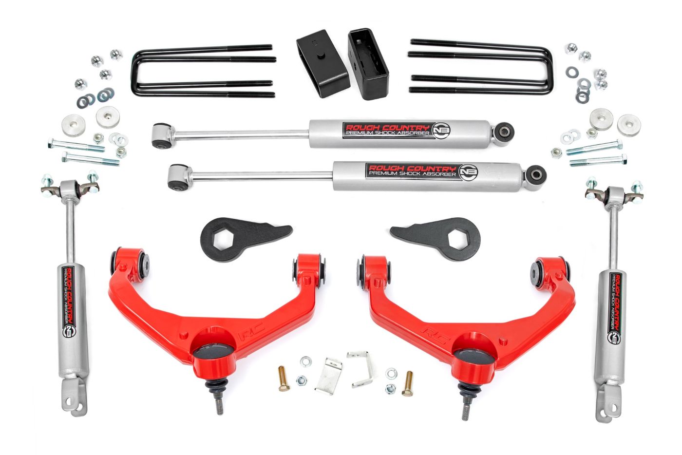 Rough Country 3.5 Inch Lift Kit | w/ Overloads | Chevy/GMC 2500HD/3500HD (11-19)