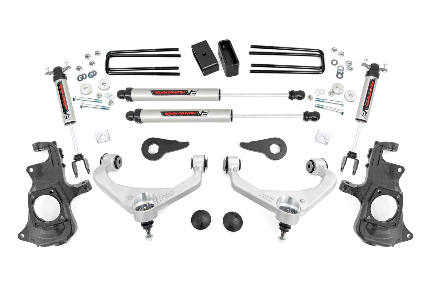 Rough Country 3.5 Inch Knuckle Lift Kit | V2 | w/ Overloads | Chevy/GMC 2500HD/3500HD (11-19)