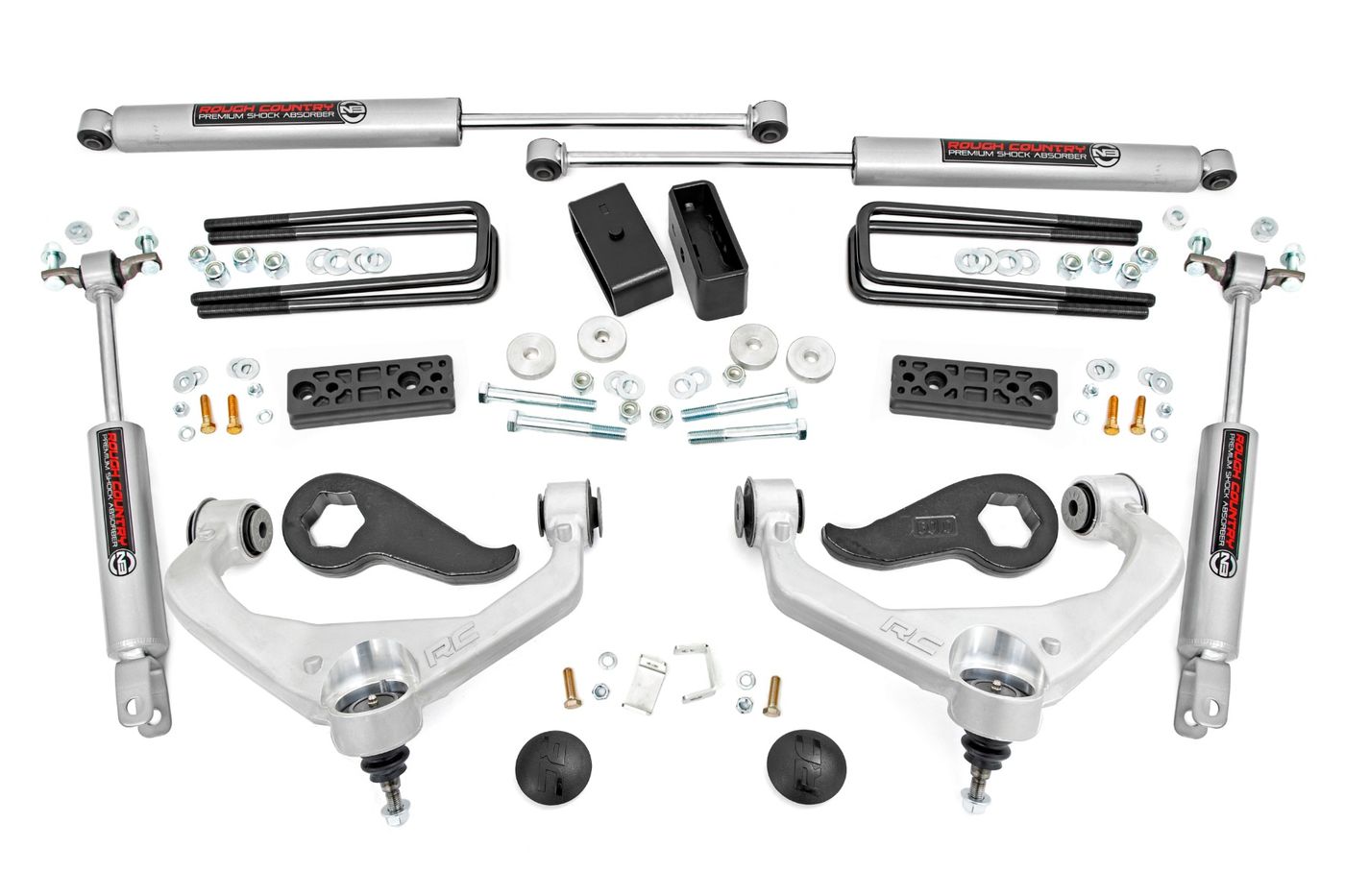 Rough Country 3 Inch Lift Kit | w/ Overloads | Chevy/GMC 2500HD/3500HD (20-26)