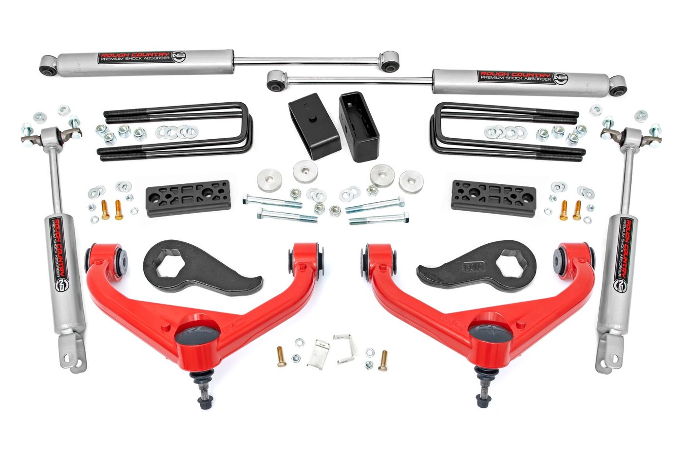 Rough Country 3 Inch Lift Kit | w/ Overloads | Chevy/GMC 2500HD/3500HD (20-26)