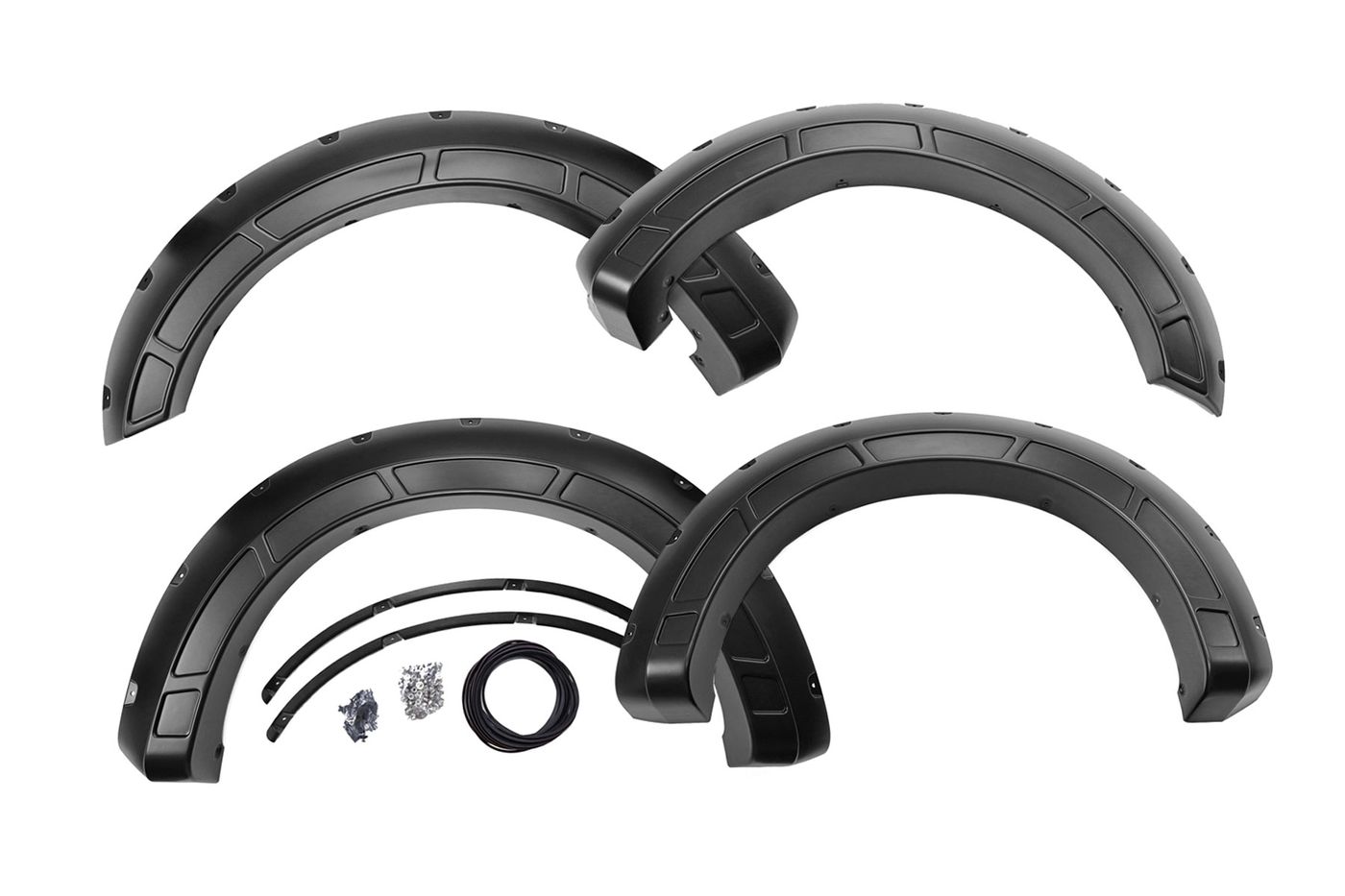 Rough Country Fender Flares | Defender | G1 Absolute Black | Ford F-250/F-350 Super Duty (17-22)