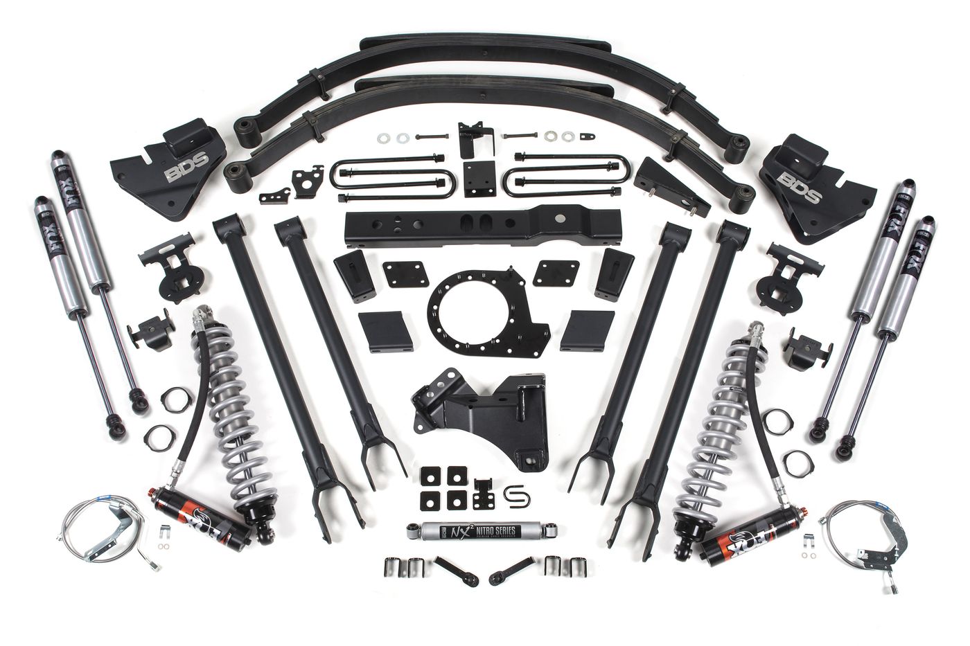 BDS 8" 4-Link Lift Kit, FOX 2.5 Performance Elite shocks (1541FPE)