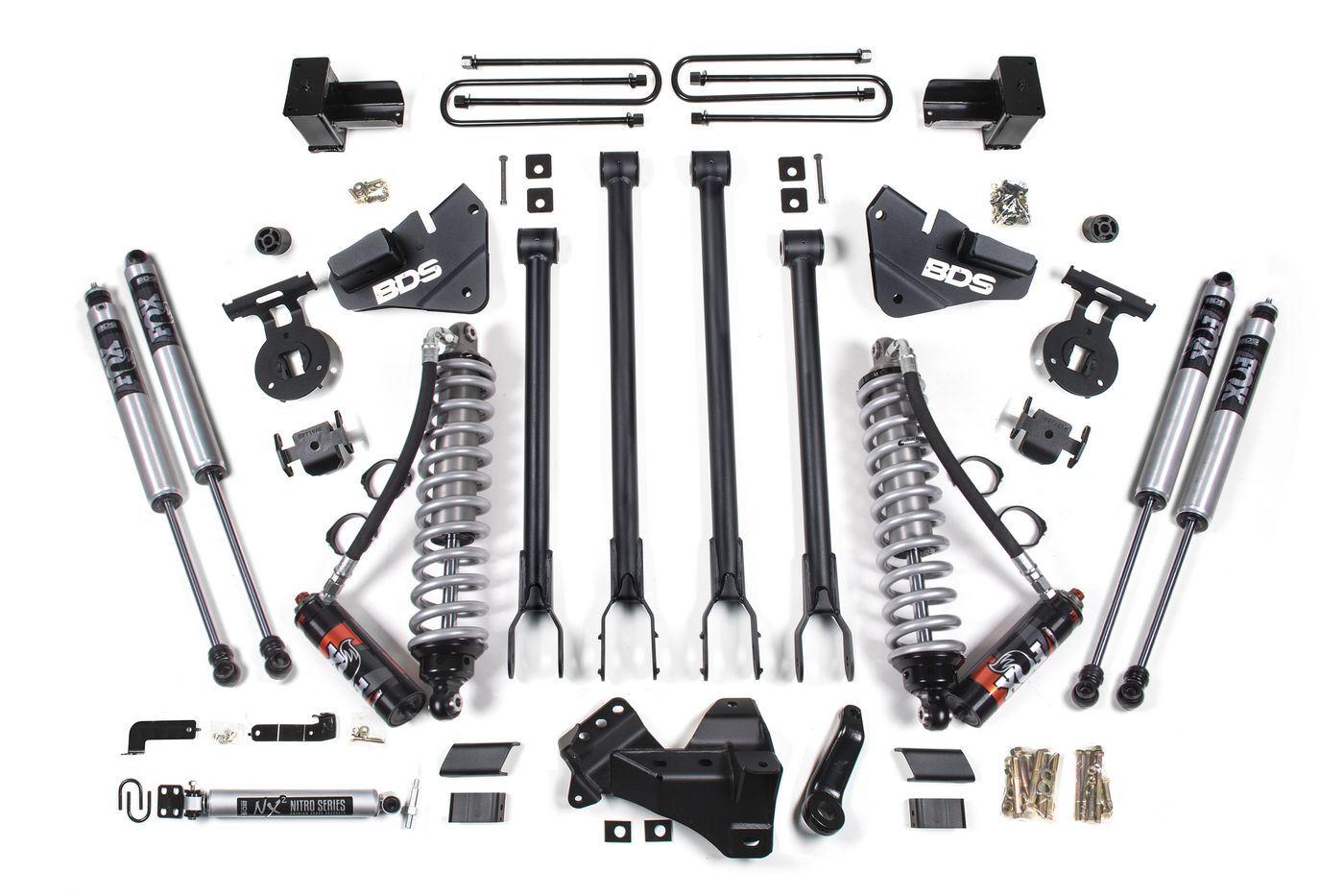 BDS 4" 4-Link Lift Kit, FOX 2.5 Performance Elite shocks (1577FPE)
