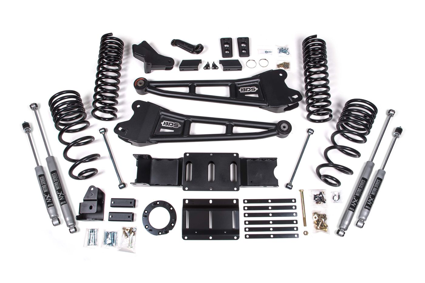 BDS 4" Radius Arm Lift Kit, FOX 2.0 Performance shocks (1660FS)