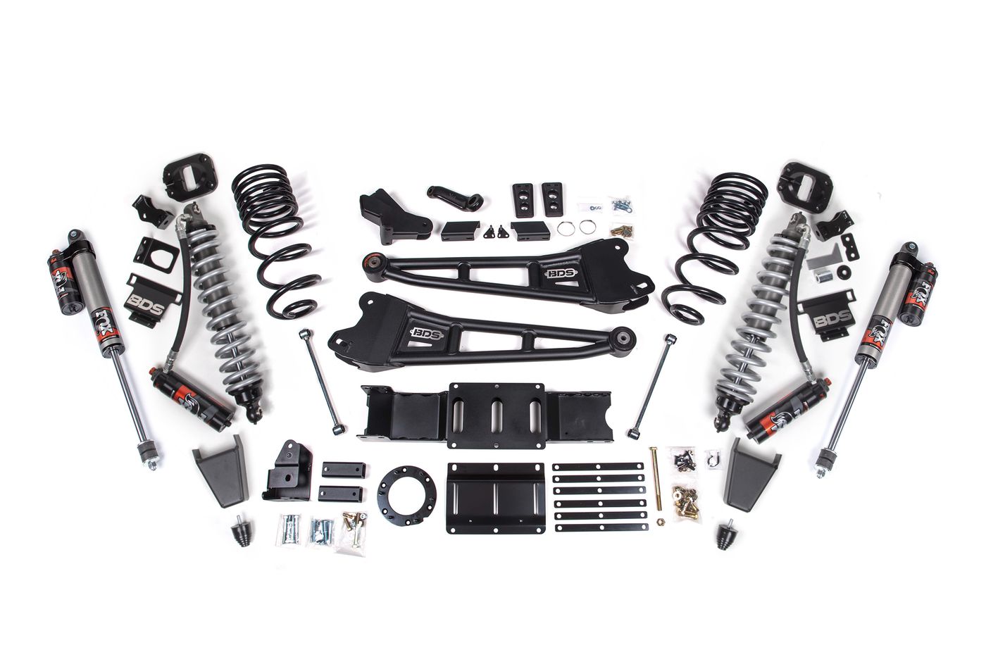 BDS 4" Radius Arm Lift Kit, FOX 2.5 Performance Elite shocks (1660PES)