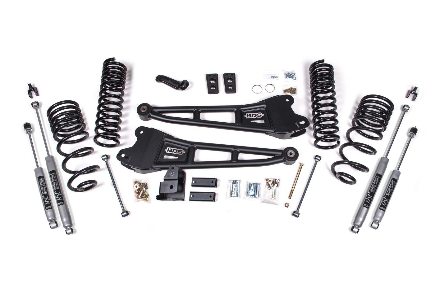 BDS 4" Radius Arm Lift Kit, FOX 2.5 Performance Elite shocks (1762FPE)