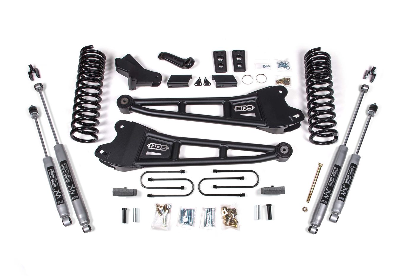 BDS 4" Radius Arm Lift Kit, FOX 2.5 Performance Elite shocks (1794FPE)