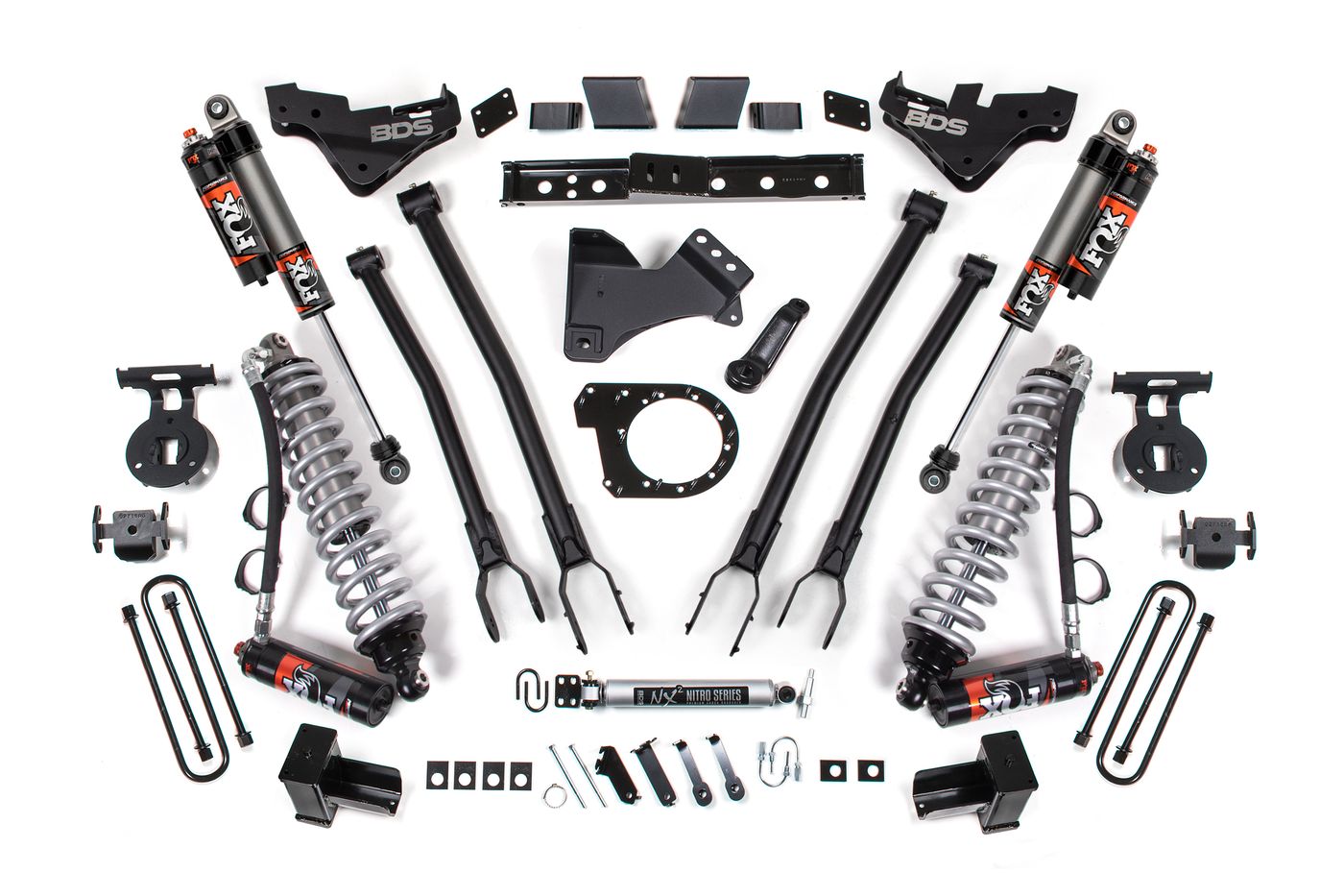 BDS 7" 4-Link Lift Kit, FOX 2.5 Performance Elite shocks (2253PES)
