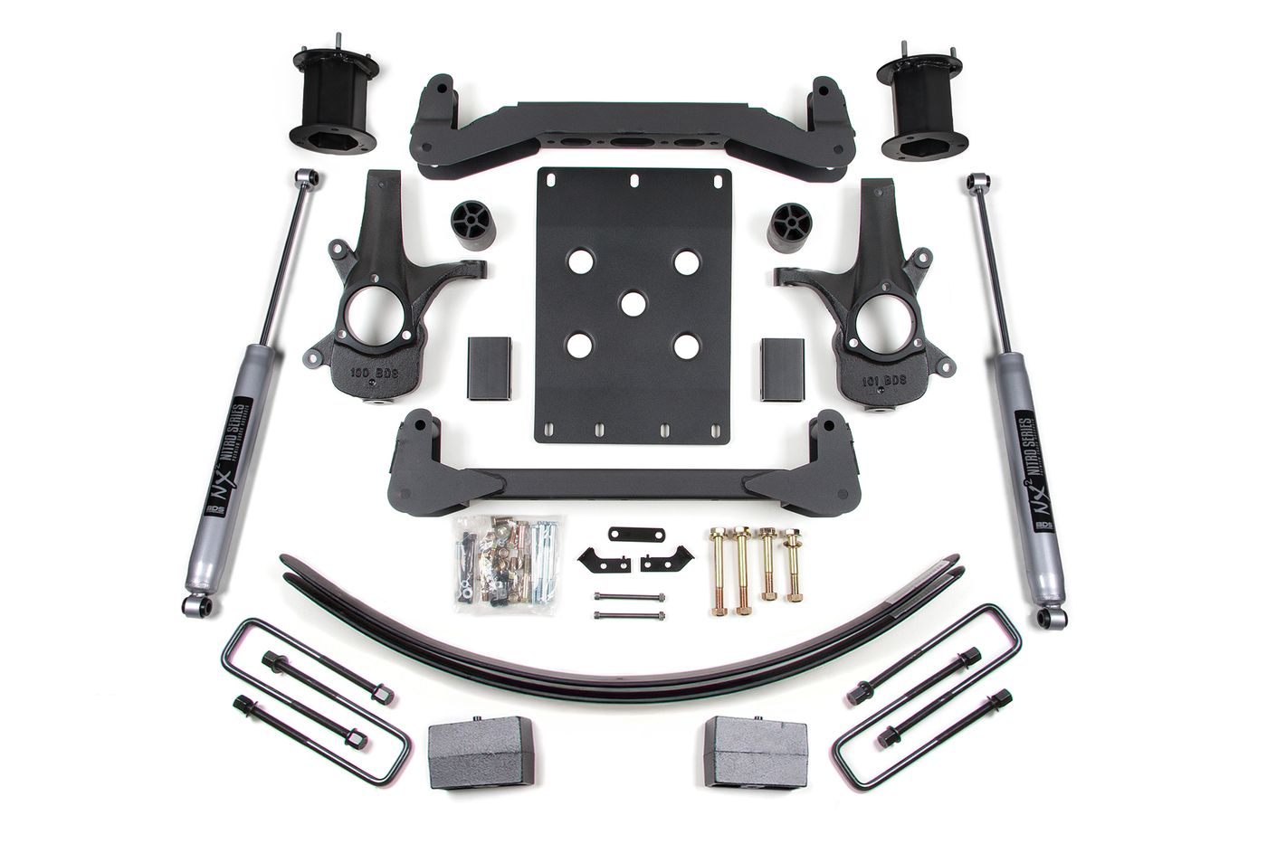BDS 6.5" Suspension Lift Kit, FOX 2.0 Performance shocks (798FS)