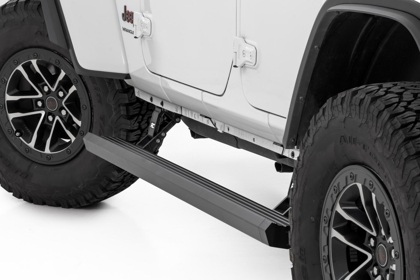 Rough Country Power Running Boards | 4 Door | Jeep Wrangler JL (2018-2026)