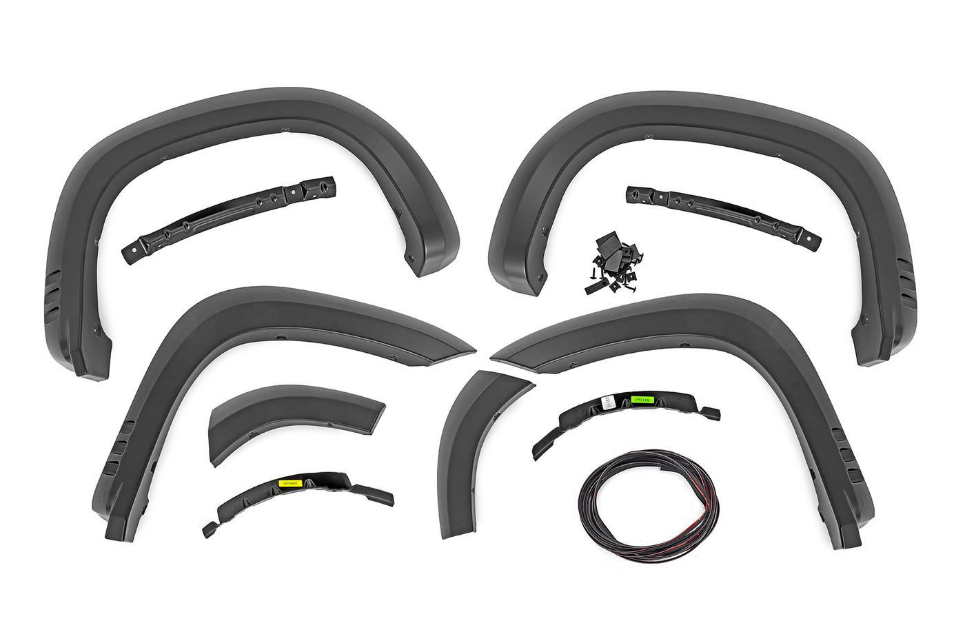 Rough Country SF1 Fender Flares | GAN Silver Ice Metallic | Chevy Silverado 1500 (19-26)