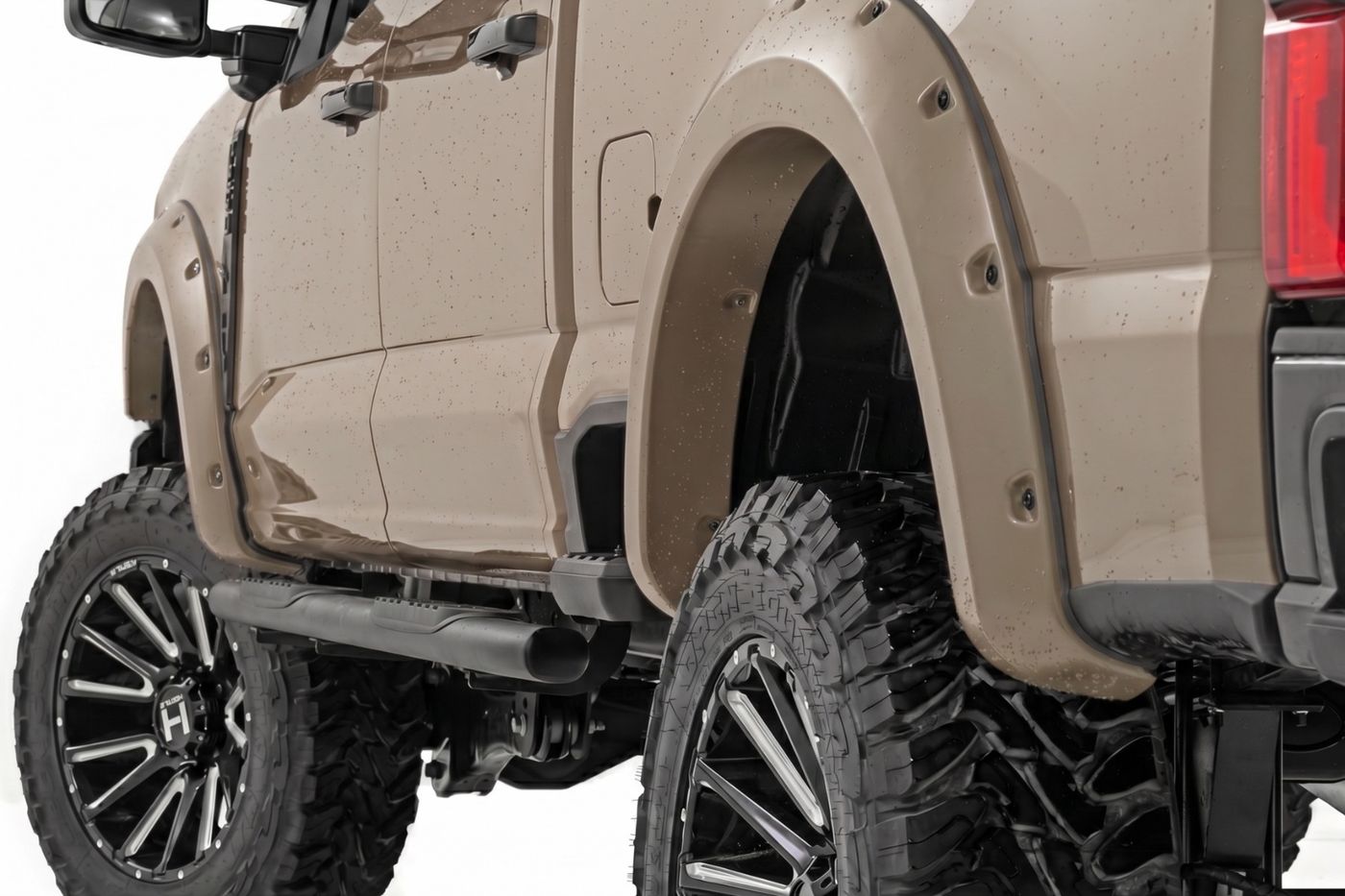 Rough Country Pocket Fender Flares | D1 Stone Gray | Ford F-250/F-350 Super Duty (23-26)