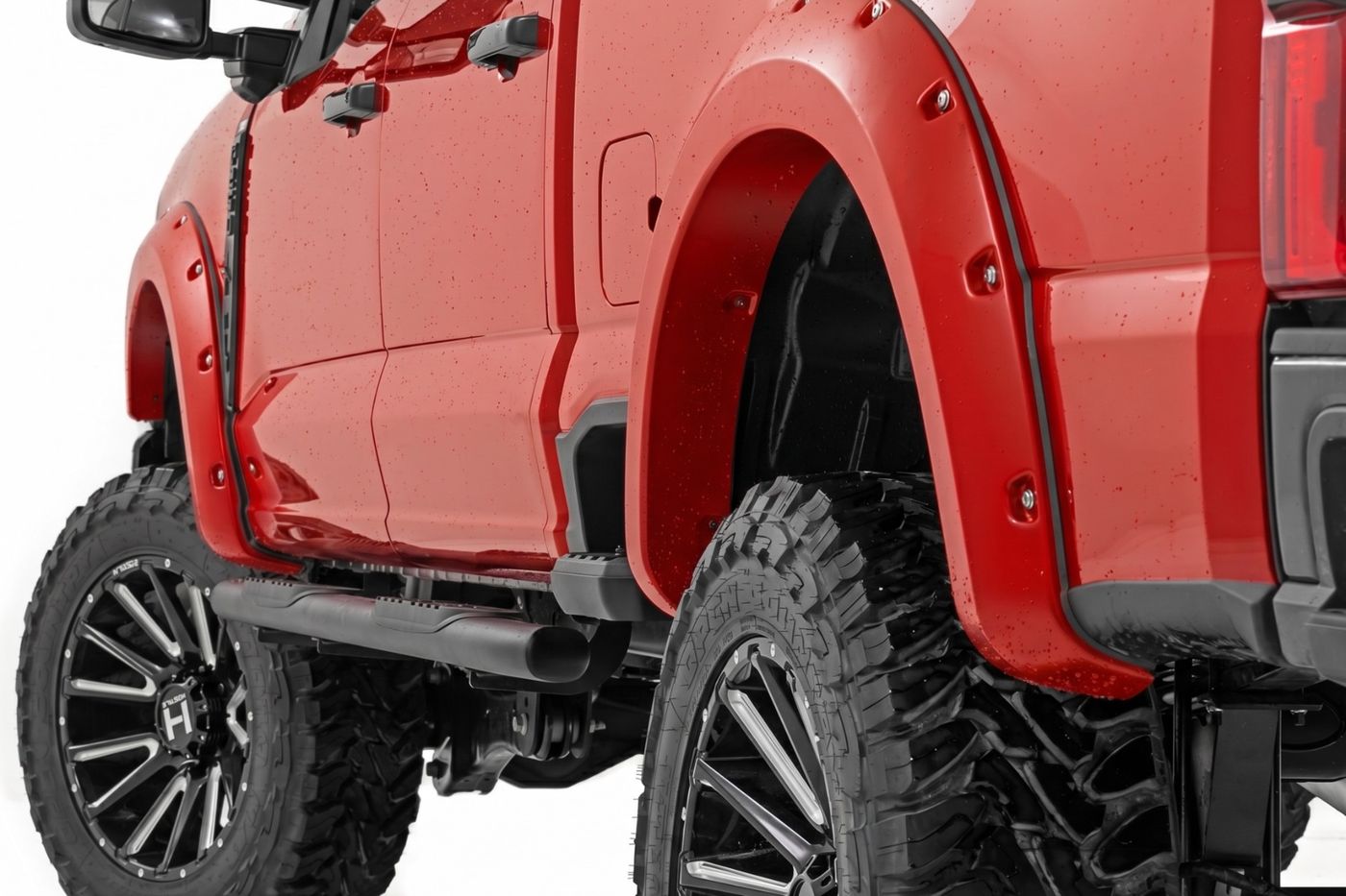 Rough Country Pocket Fender Flares | PQ Race Red | Ford F-250/F-350 Super Duty (23-26)