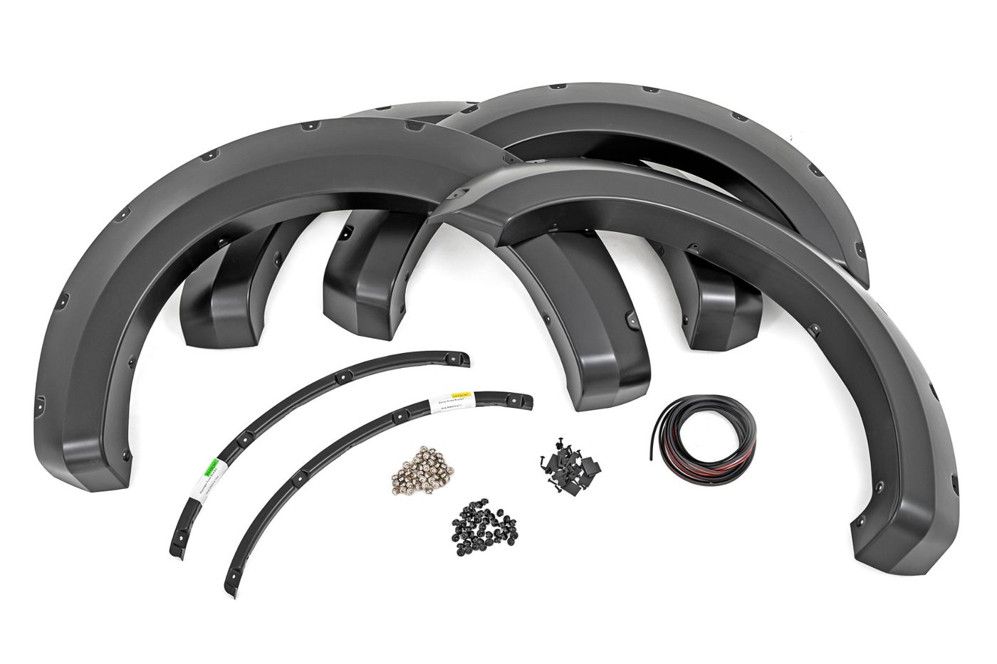 Rough Country Pocket Fender Flares | JS Iconic Silver | Ford F-250/F-350 Super Duty (17-22)