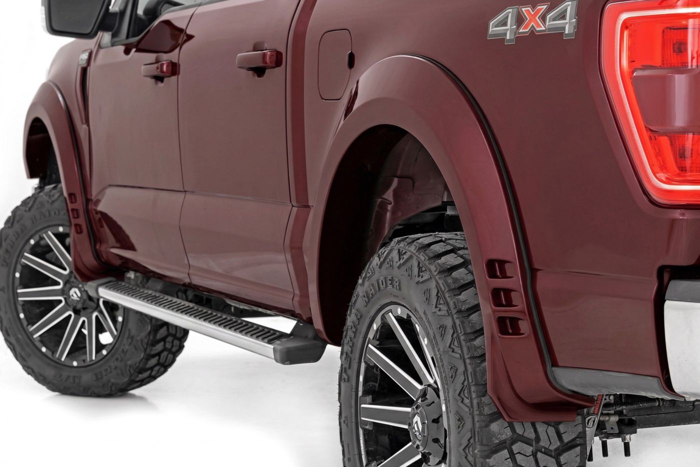 Rough Country SF1 Fender Flares | E2 Magma Red | Ford F-150 2WD/4WD (2021-2026)