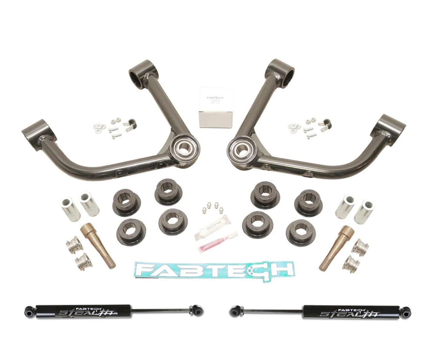 Fabtech 3" Uniball UCA Lift System w/Shocks