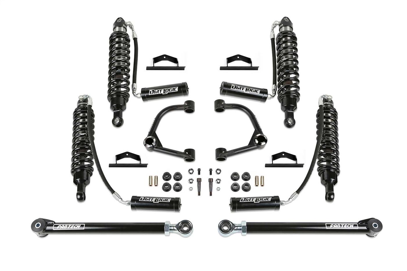 Fabtech 4" Uniball UCA Lift System w/Shocks