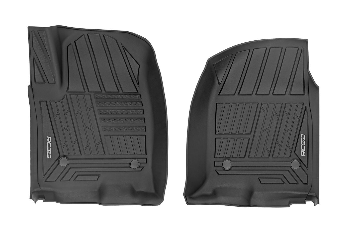 Rough Country Flex-Fit Floor Mats | Front | Bucket | Chevy/GMC 1500/2500HD/3500HD (19-26)
