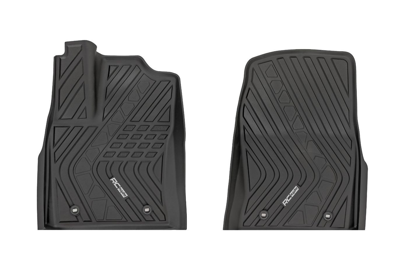 Rough Country Flex-Fit Floor Mats | FR | CrewMax | Toyota Tundra 2WD/4WD (2022-2026)