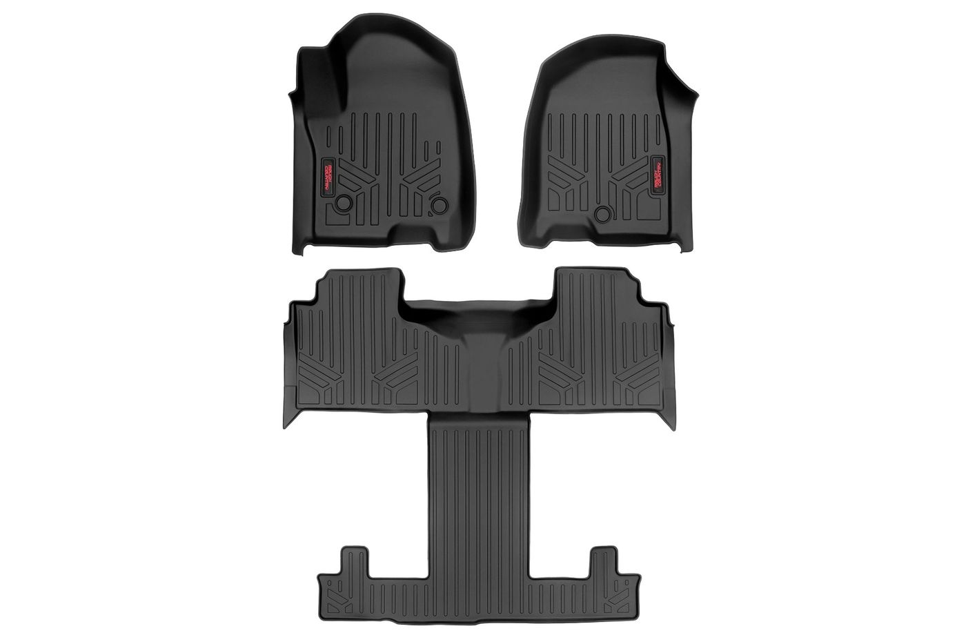 Rough Country Floor Mats | FR & RR | FR/RR Bucket | Chevy/GMC Tahoe/Yukon 2WD/4WD (21-26)