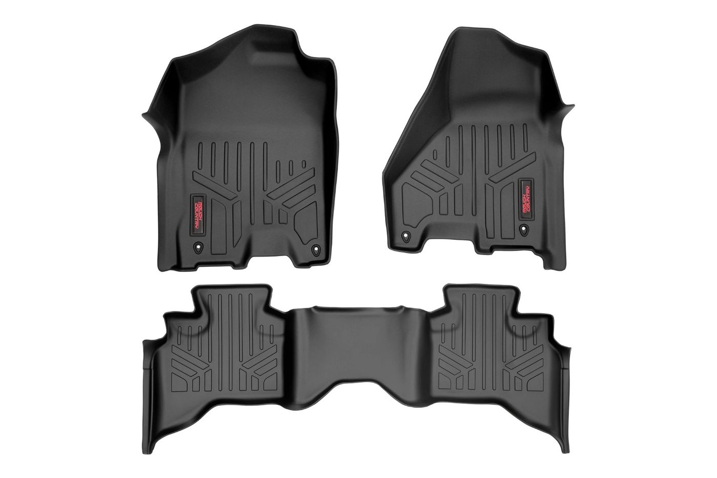 Rough Country Floor Mats | FR & RR | Quad Cab | Ram 1500 2WD/4WD (2012-2018 & Classic)