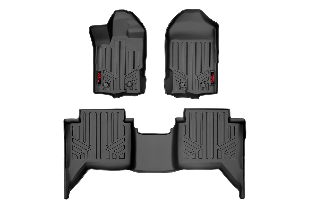 Rough Country Floor Mats | FR & RR | Ford Ranger 2WD/4WD (2019-2023)