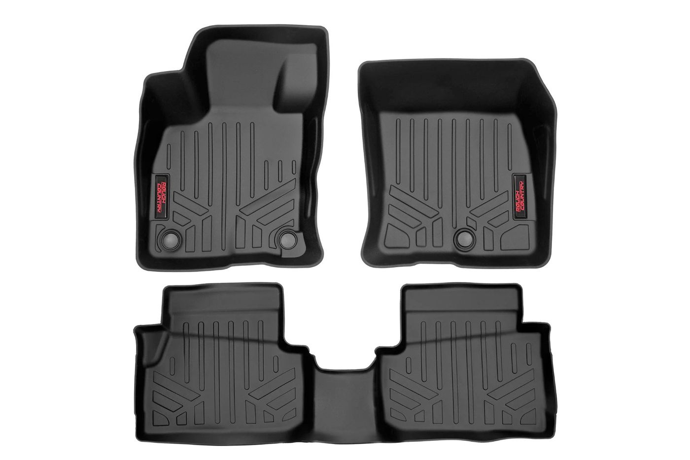 Rough Country Floor Mats | Front and Rear | Ford Maverick 2WD/4WD (2022-2026) | #M-51100