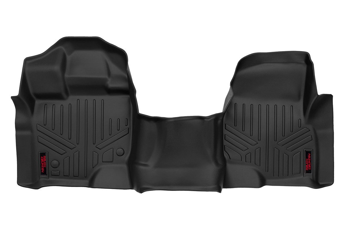 Rough Country Floor Mats | Front | Over Hump | Ford F-150 (15-26)/F-150 Lightning (22-26)/Raptor (17-20)