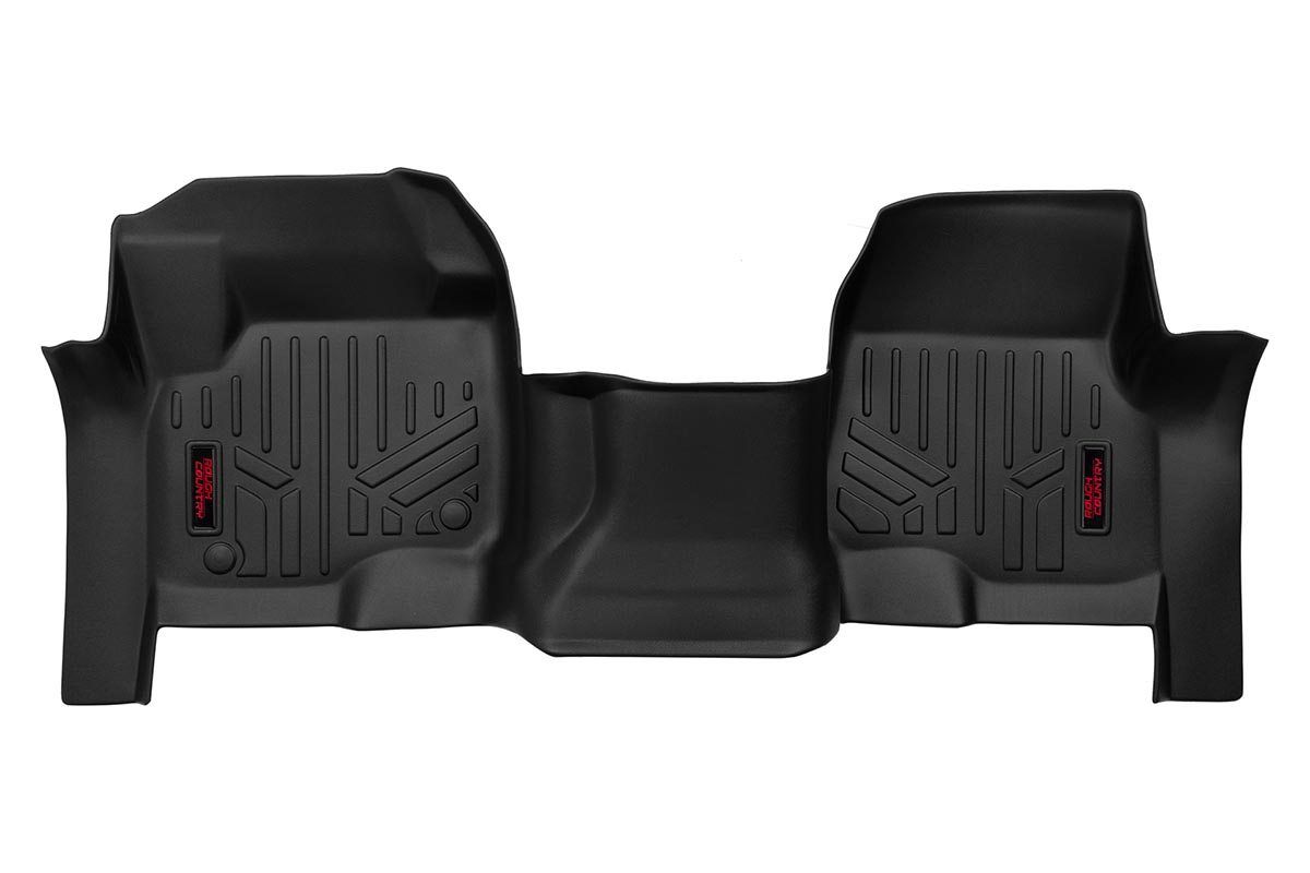 Rough Country Floor Mats | Front | Over Hump | Ford F-250/F-350 Super Duty 2WD/4WD (17-26)