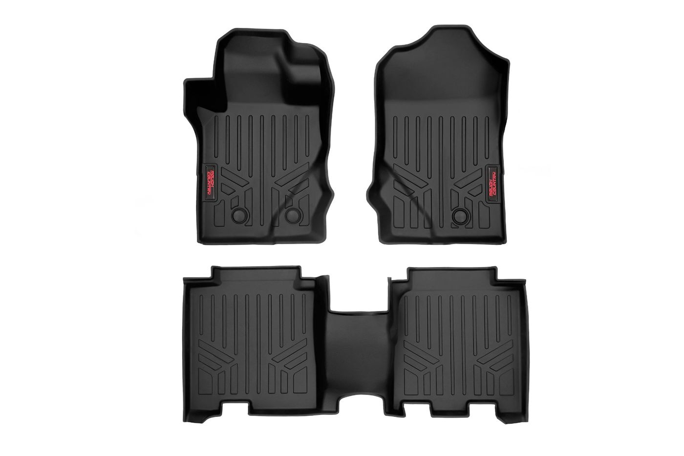Rough Country Floor Mats | Front & Rear | Ford Bronco 4WD (2021-2026) | #M-51602