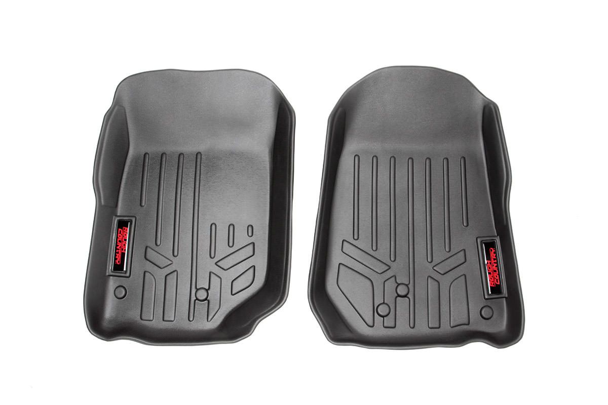 Rough Country Floor Mats | Front | Jeep Wrangler TJ (97-06)/Wrangler Unlimited (04-06)