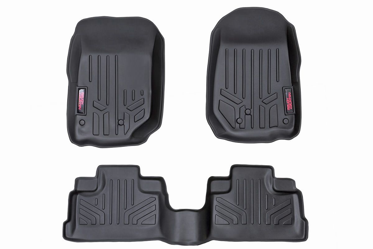 Rough Country Floor Mats | FR & RR | 4 Door | Jeep Wrangler Unlimited 2WD/4WD (2007-2013)