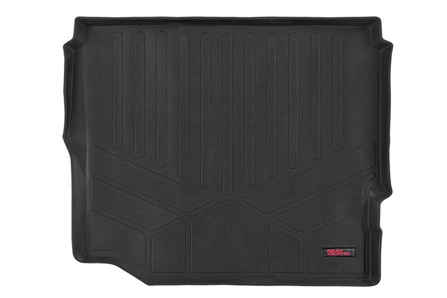 Rough Country Rear Cargo Mat | W/O Sub | Jeep Wrangler Unlimited 4WD (2018-2026)