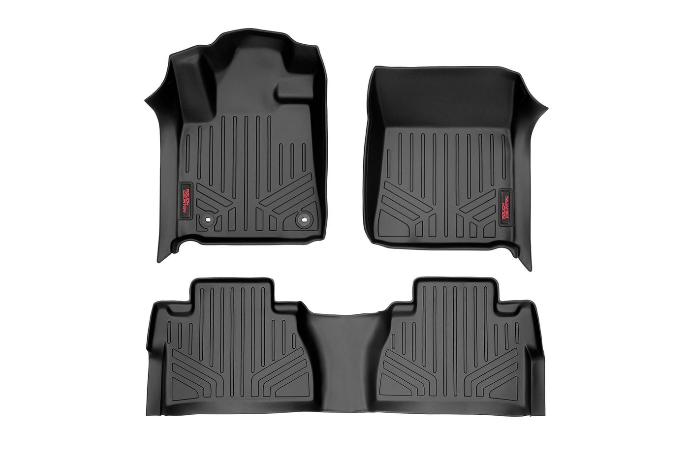 Rough Country Floor Mats | FR & RR | CrewMax | Toyota Tundra 2WD/4WD (2014-2021)