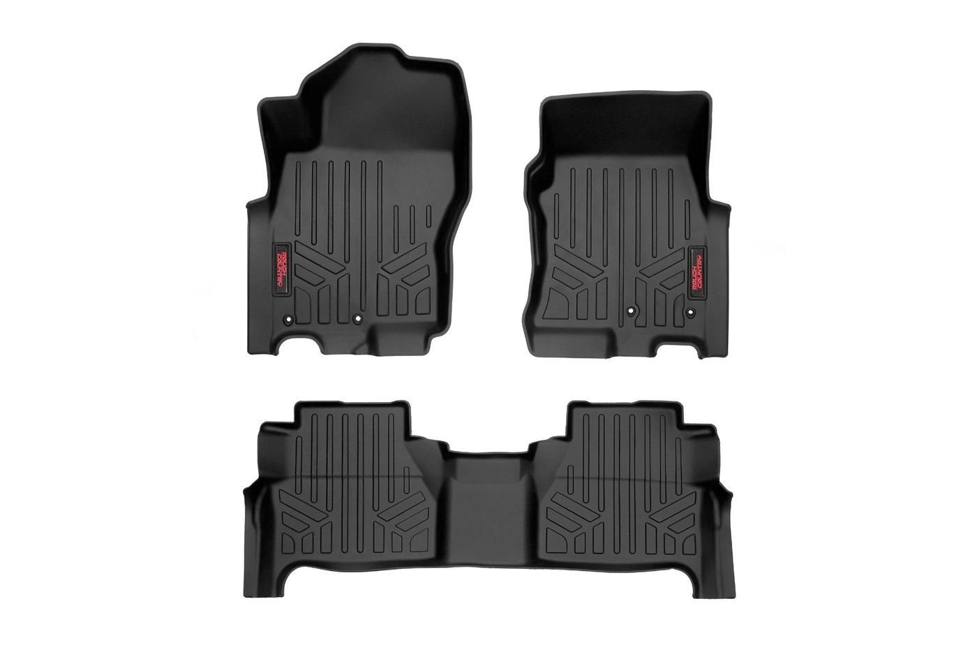 Rough Country Floor Mats | FR & RR | Crew Cab | Nissan Frontier 2WD/4WD (2022-2026)