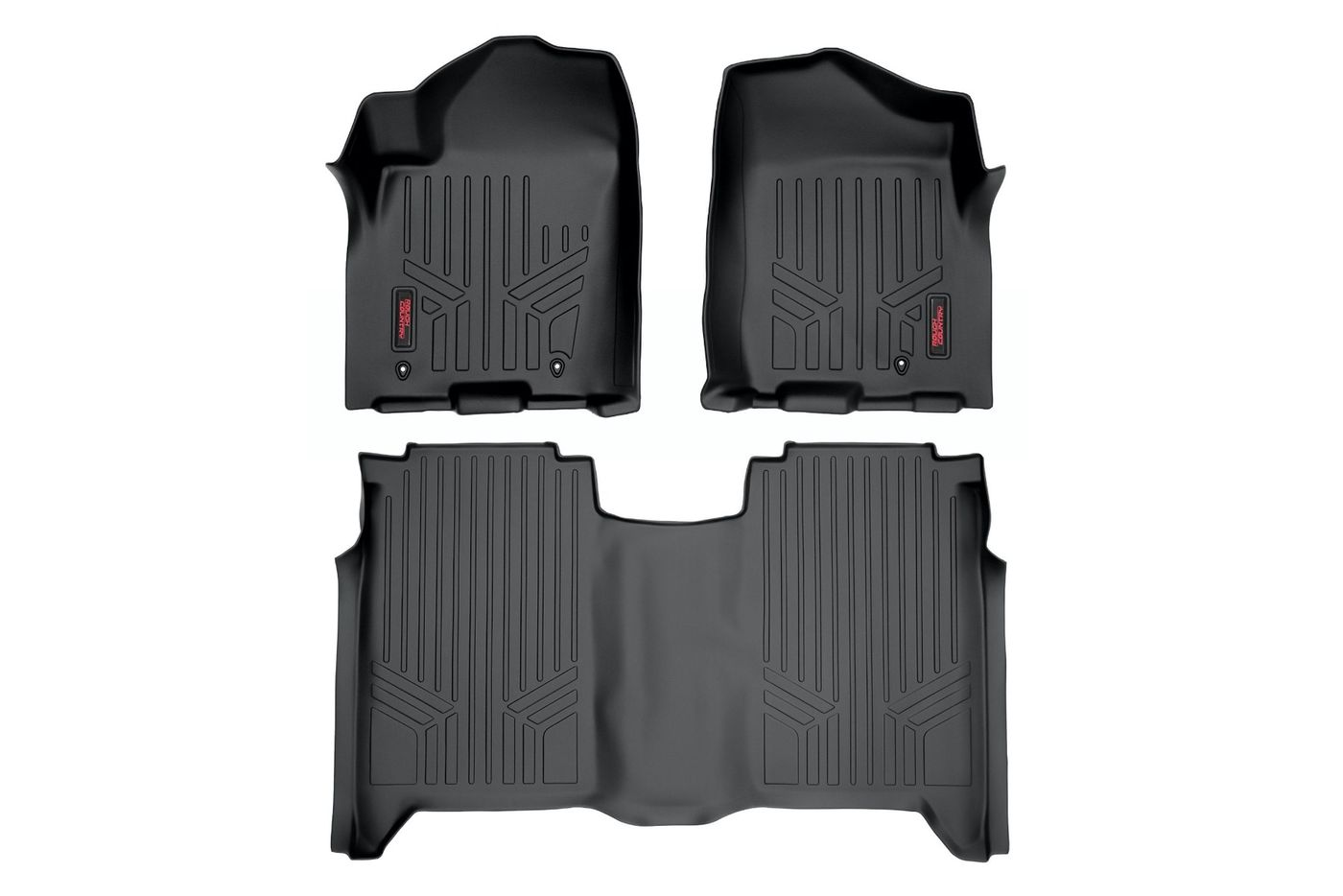 Rough Country Floor Mats | FR & RR | Crew Cab | Nissan Titan 2WD/4WD (2004-2015)