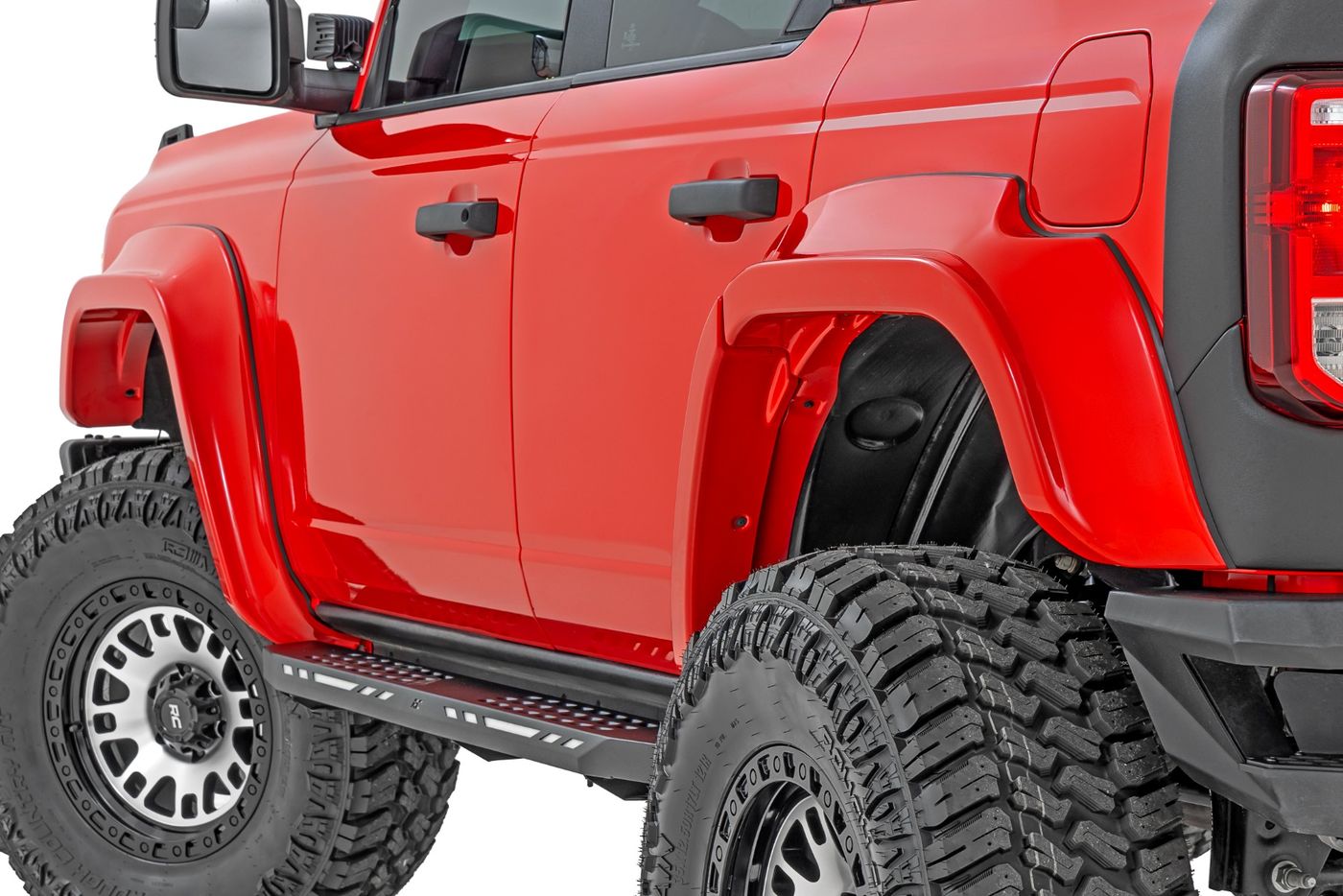 Rough Country Fender Flares | PQ Race Red | Ford Bronco 4WD (2021-2026)