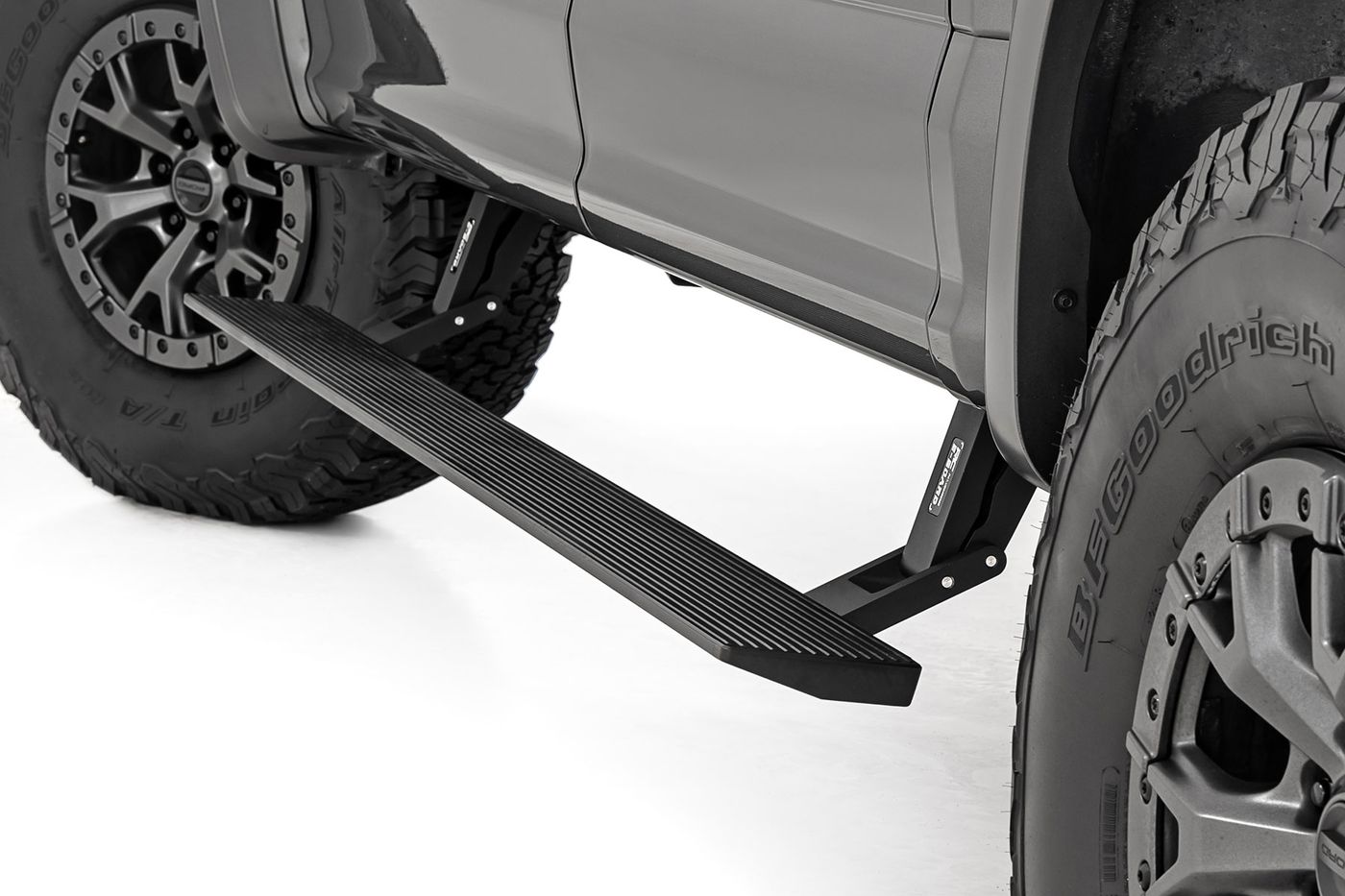 Rough Country Power Running Boards | Dual Electric Motor | Crew Cab | Ford F-150/Lightning/F-250/F-350/Raptor (15-26)