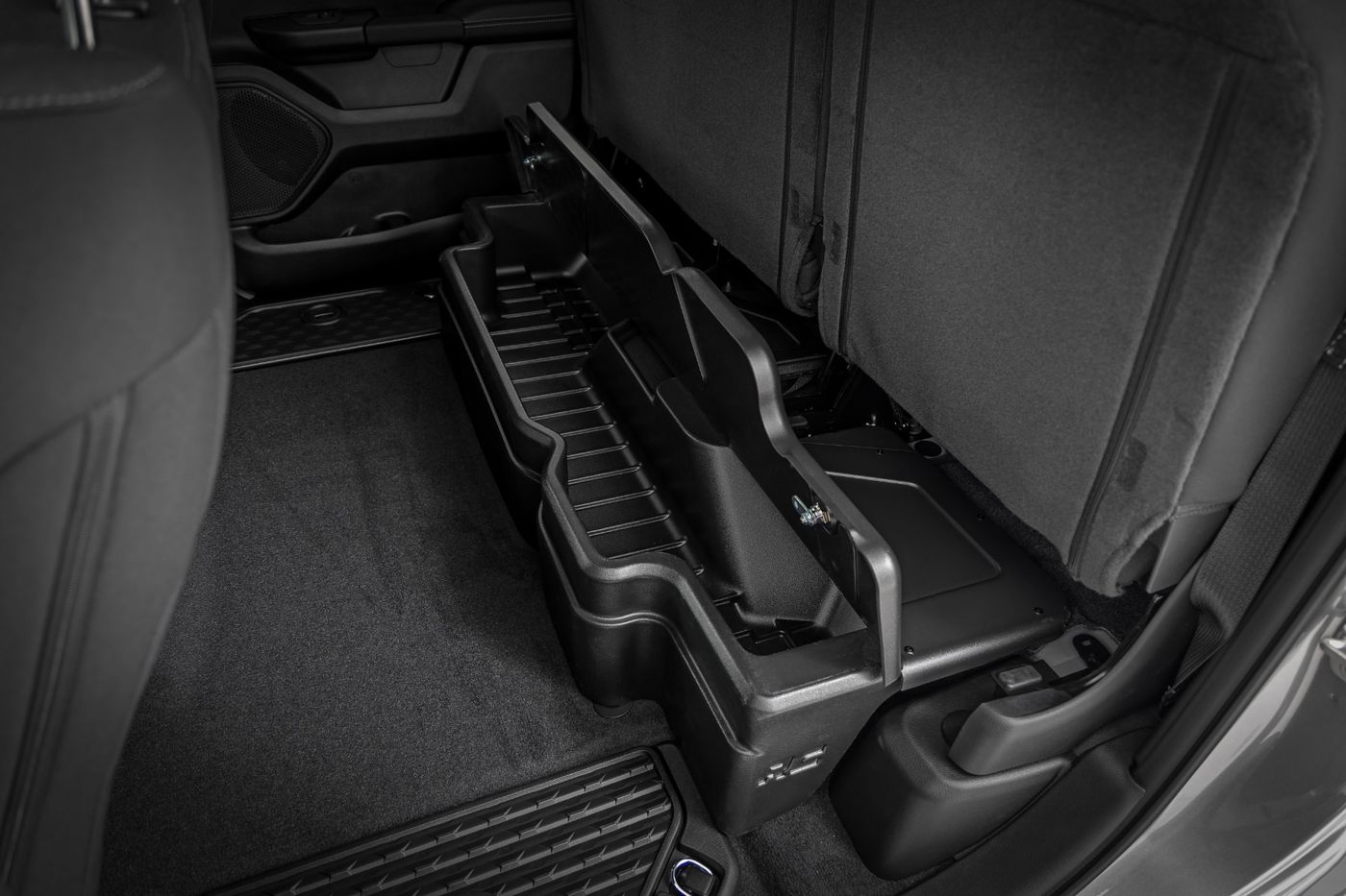 Rough Country Under Seat Storage with Locking Lid | Crew Cab | Ram 1500 2WD/4WD (2019-2026)