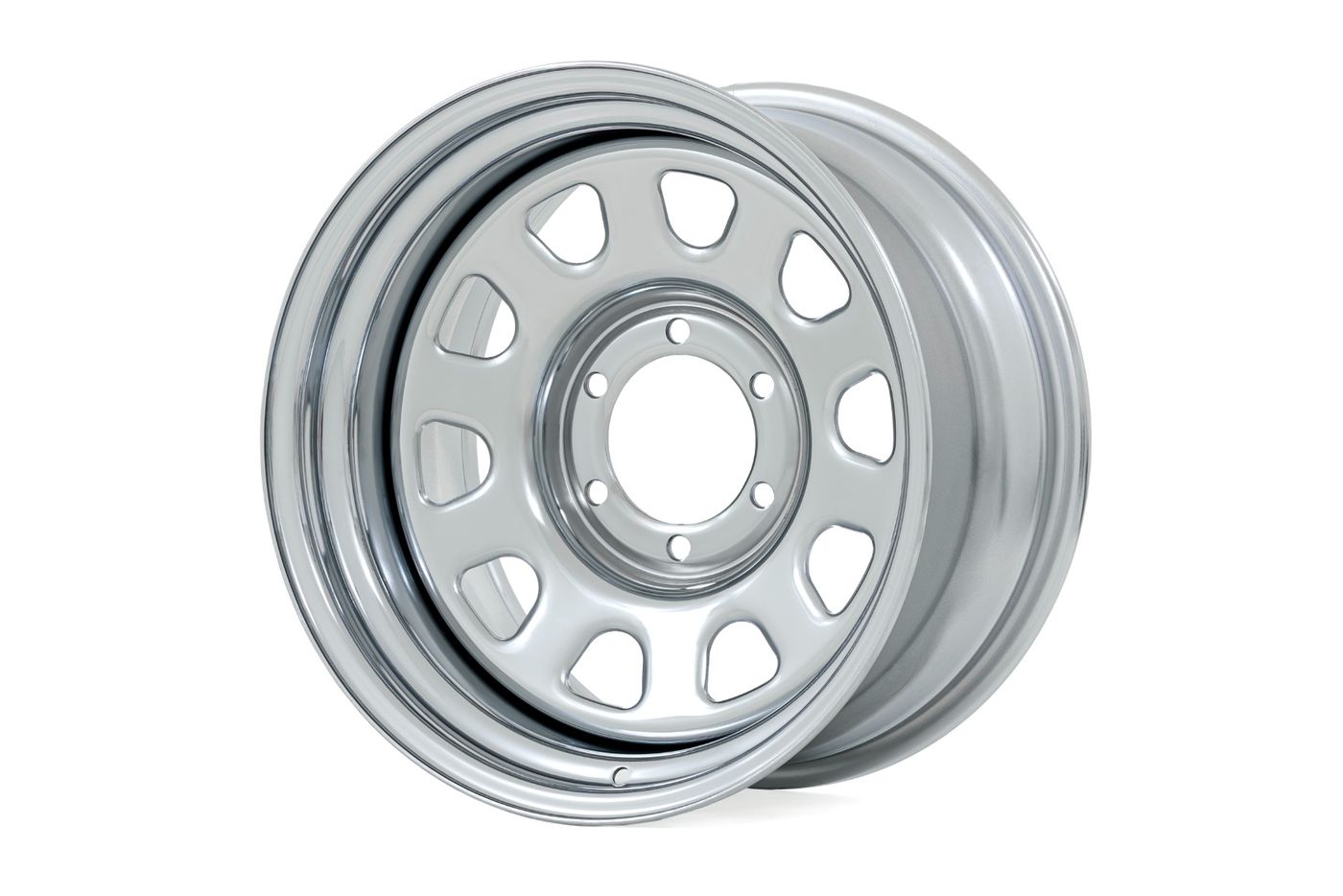 Rough Country Steel Wheel | Chrome | 17x9 | 5x5 | 3.30 Bore | -12