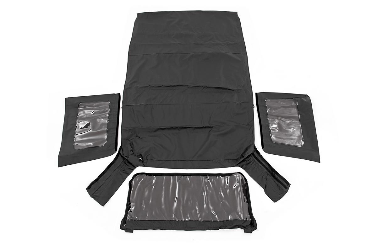 Rough Country Soft Top | Replacement | Black | 4 Door | Jeep Wrangler Unlimited (10-18)