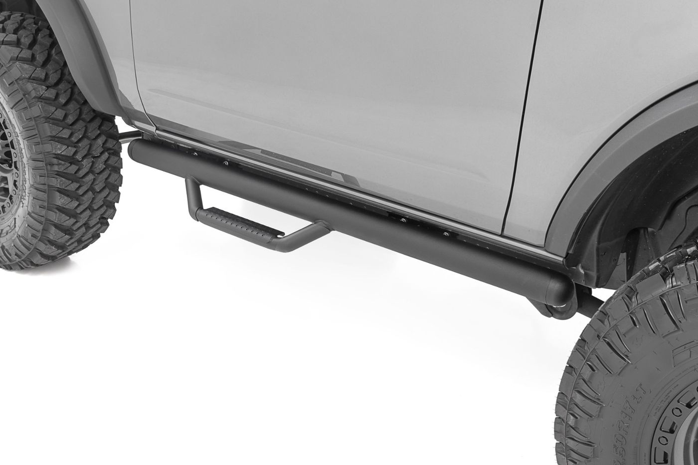 Rough Country Nerf Steps | Wheel to Wheel | 2 Door | Ford Bronco (2 Door) 4WD (2021-2026)