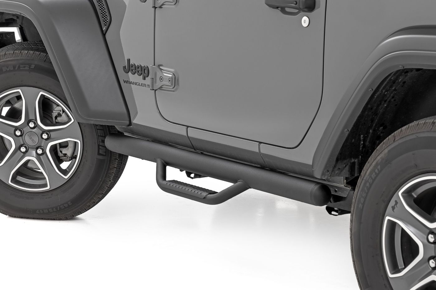 Rough Country Nerf Steps | Full Length | 2 Door | Jeep Wrangler JL 4WD (2018-2026)