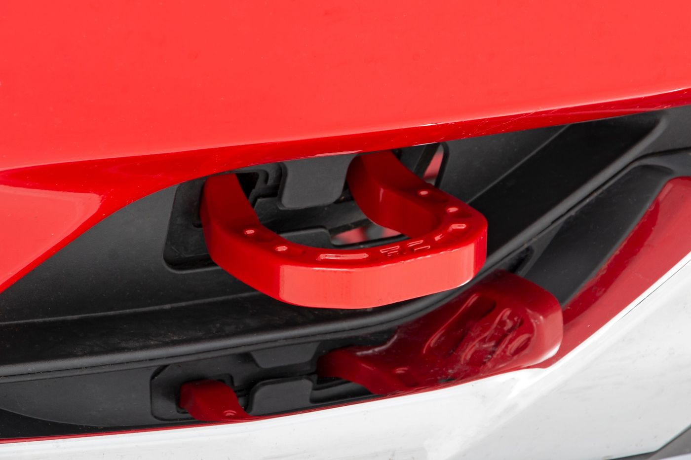 Rough Country Tow Hooks | Forged | Red | Chevy Silverado 1500 2WD/4WD (2014-2018 & Classic)