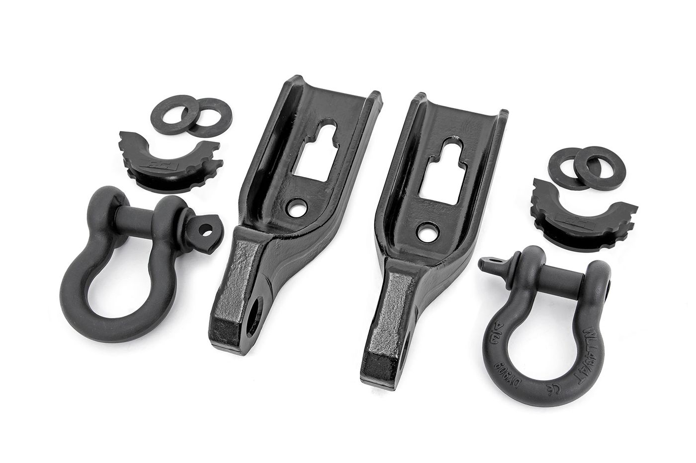 Rough Country Tow Hook Brackets | D-Ring Combo | Ford F-150 2WD/4WD (2009-2026)