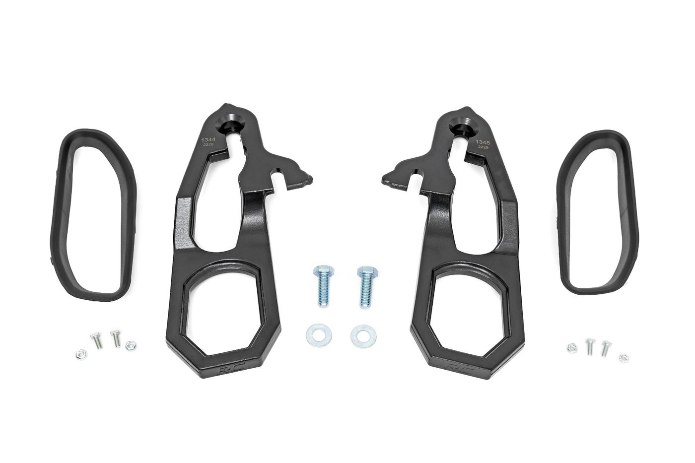 Rough Country Tow Hook Brackets & Bezel Combo | Ram 1500 2WD/4WD (2019-2024)